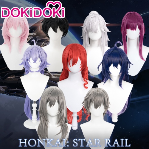 March 7th/Kfaka/Bailu/Heroine/Dan Heng/Himeko/Hero/Jing Yuan/Yanqing Wig Game Honkai Honkai: Star Rail Cosplay DokiDoki Wig