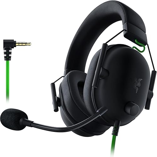 Razer BlackShark V2 X - Premium Esports Gaming Headset (Kabelgebundene Kopfhörer mit 50mm-Treiber, Rauschunterdrückung für PC, Mac, PS4, Xbox One & Switch) Schwarz - BlackShark V2 X - Schwarz