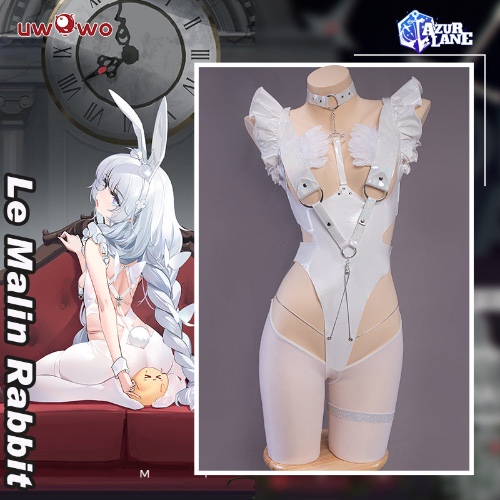 【In Stock】Uwowo Game Azur Lane Live 2D Le Malin Rabbit Bunny Cosplay Costume - Set A L