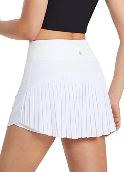 BALEAF Women's Tennis Skirt Pleated Skirts Golf Skorts for Woman High Waisted Lightweight Athletic with Shorts Pockets