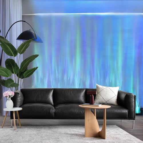 KITVONA Kinetic LED Gaming Lights for Room,RGB LED Light Bar for Home, Wall Light for Bedroom, Romatic Ambient Lighting, Ocean Wave Lights Aurora Projector Lamp with 16 Dynamic Color