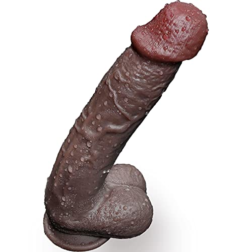 10.4'' Huge Realistic Dildo,Dual Density Liquid Silicone Giant Monster Penis with Strong Suction Cup for Women Vaginal and Anal Orgasm,G Spot Big Size Cock Anal Adult Sex Toys. - 10.4