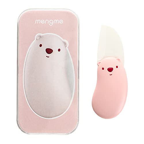 lvoku Ceramic Paring Knife, Easy to Carry Bear Shape Folding Knife, Small Fruit Peeling Knife for Father's Day Gift, Super Sharp Ceramic Blade Fruit Knife for Home, Travel, Picnic, Camping(Pink) - Pink