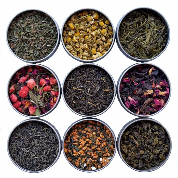 Heavenly Tea Leaves 9 Flavor Variety Pack, Assorted Tea Sampler Set, 9 Loose Leaf Teas & Herbal Tisanes (Approx. 90 Cups) - Assortment of Green Tea, Herbal Tea, Black Tea, & White Tea - 9 Flavor Variety Pack