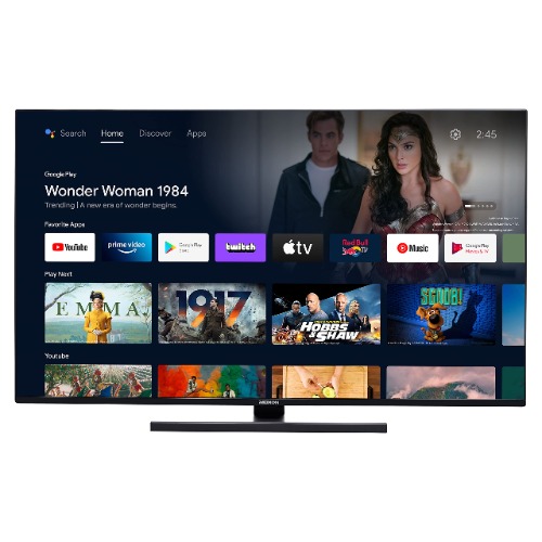MEDION X15097 Téléviseur QLED de 125,7 cm (50")(Android TV, UHD Smart TV, 4K Ultra HD, Dolby Vision HDR, Netflix,Prime Video, Google Assistant, Micro Dimming,DTS, PVR, Bluetooth)