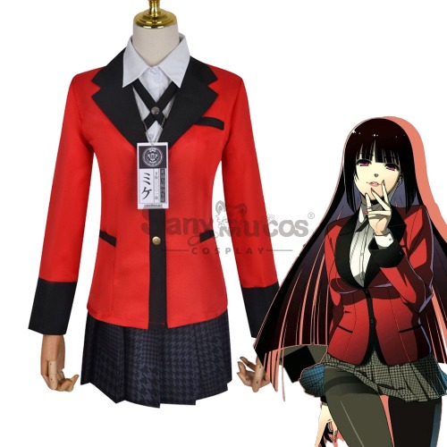 【In Stock】Anime Kakegurui Cosplay Jabami Yumeko Cosplay Costume Plus Size - M