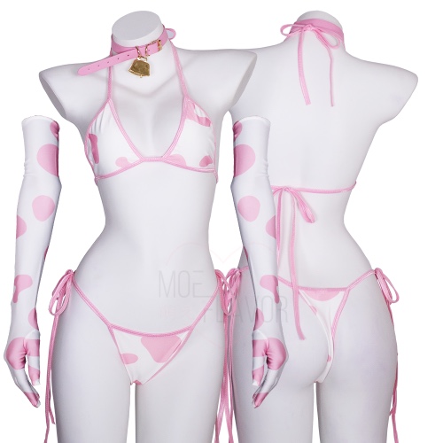 Cow Bikini - Pink / S/M