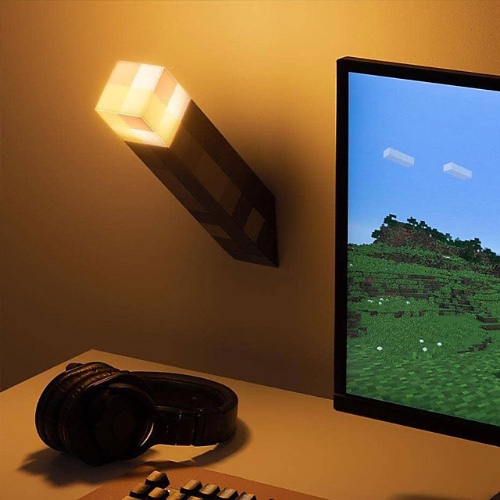EXCLUSIVE Minecraft Light-Up Wall Torch | DIY at B&Q