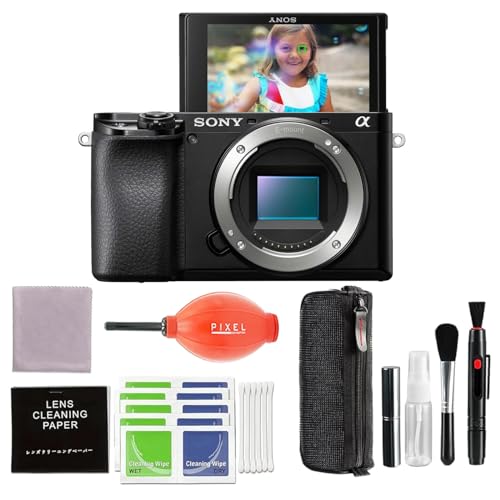 Sony a6100 Mirrorless Camera with Pixel Advanced Accessories | Sony a6100, ILCE6100/B - Camera + Extra Kit