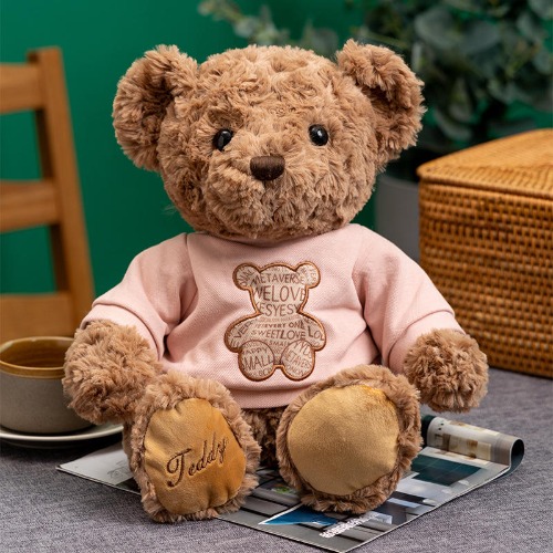 Plush Teddy Bear - Pink / 30cm