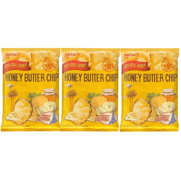 Haitai Honey Butter Chip BIG SIZE (120g X 3) / New Korea Potato Snack - 