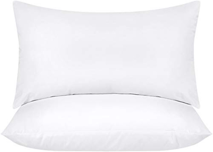 Utopia Bedding Throw Pillows Insert (Pack of 2, White) - 20 x 26 Inches Bed and Couch Pillows - Indoor Decorative Pillows - 20x26 Inch (Pack of 2) - White