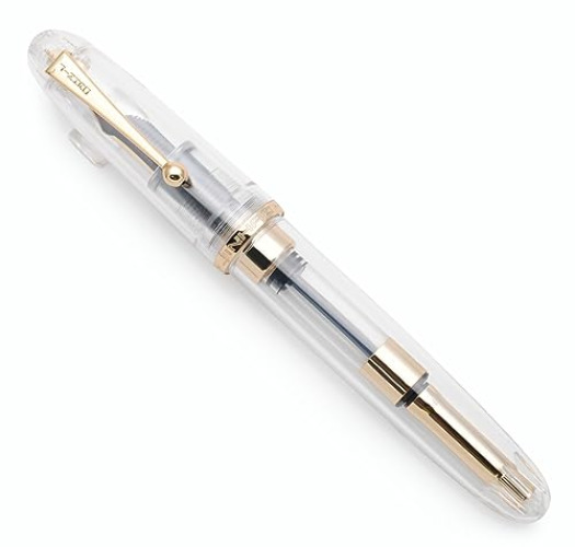 JINHAO 9019 Fountain Pen Dadao Series with High-capacity Ink Converter (Transparent, Medium Nib 0.7mm) - Transparent - Medium Nib 0.7mm
