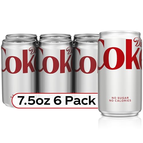 Diet Coke, 7.5 fl oz, 6 Pack (Package May Vary) - Diet Coke - 7.5 Fl Oz (Pack of 6)