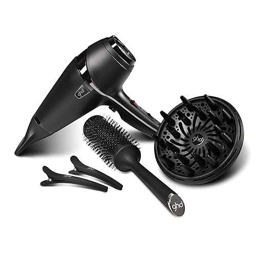 ghd Air Hair Dryer - Salon-Finish, 2X Faster Dying, Reduced Frizz - for All Hair Types (UK Plug) - Air Kit