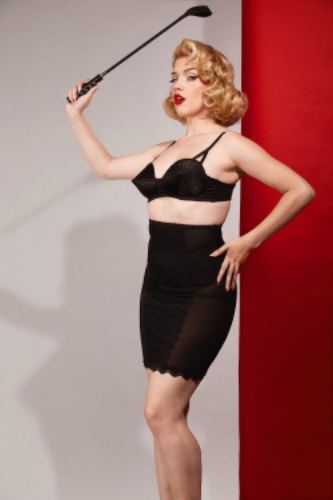 Black Lingerie Skirt | US 18