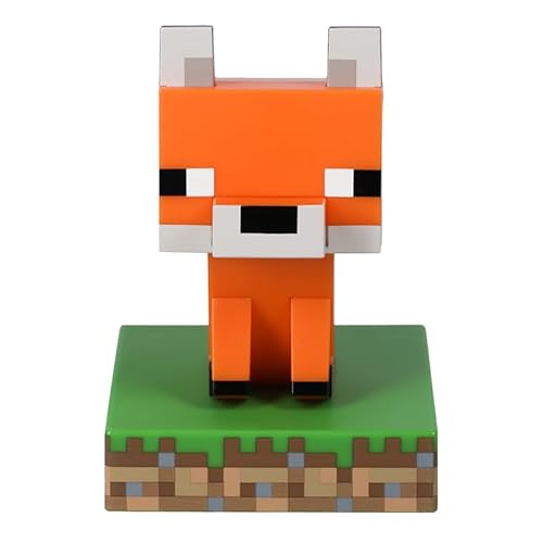 Paladone Minecraft Officially Licensed Fox Free Standing Desk Light, Gaming Room Decor and Merchandise for Boys and Girls, Nightlight Gift Accessory for Playroom and Bedroom