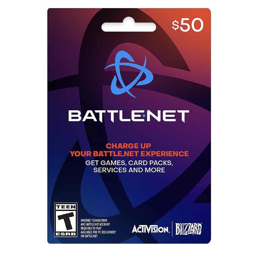 Blizzard Entertainment - Balance $50 Gift Card