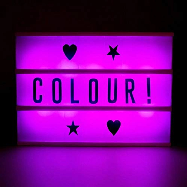 #winning Colour Change Cinema Light Box with Remote Control
