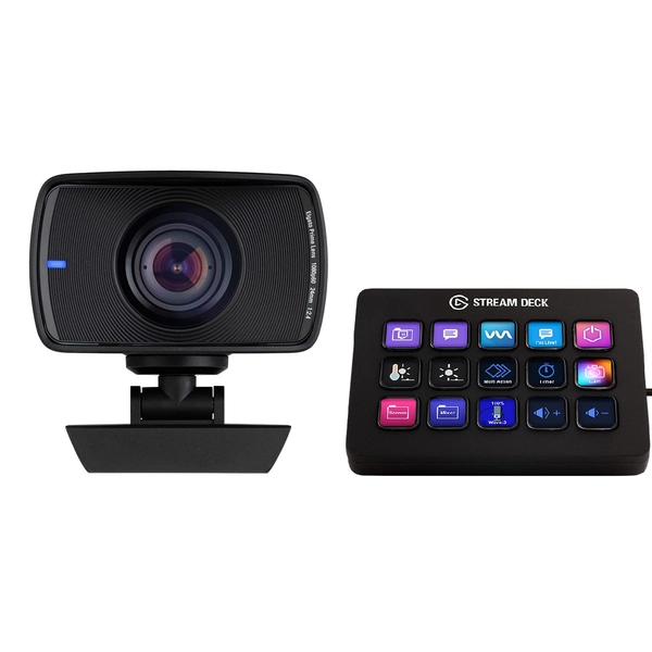 Elgato Facecam - 1080p60 Full HD Webcam for Video Conferencing, Gaming, Streaming, Sony Sensor, Fixed-Focus Glass Lens, Optimised for Indoor Lighting, Onboard Memory, Zoom, Microsoft Teams, PC/Mac
