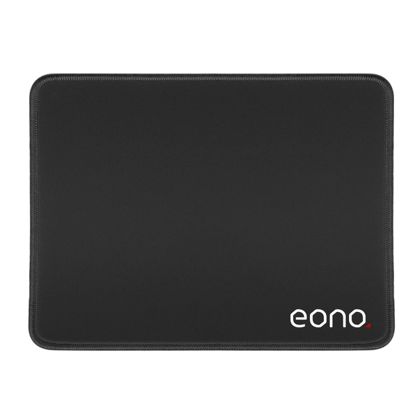 Amazon Brand - Eono Mouse Mat 270X210X3mm Gaming Mouse Pad, Non-slip Rubber Base, Waterproof Surface, Premium-Textured, Stitched Edges Mousepads, Compatible with Laser and Optical Mice