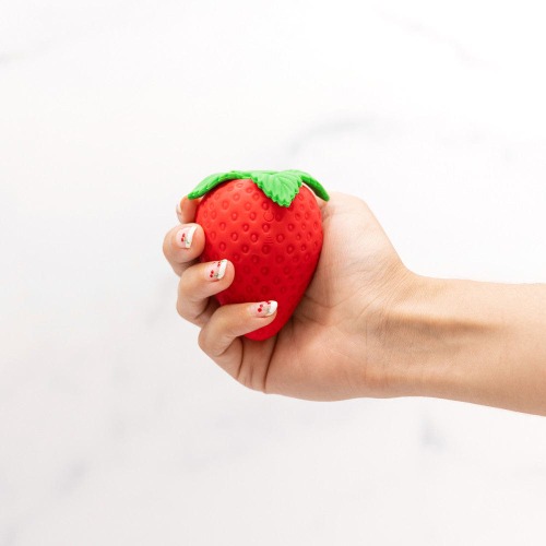 Emojibator® Strawberry Vibrator - Red