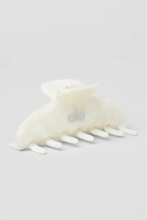 90's Claw Clip - White Pearl