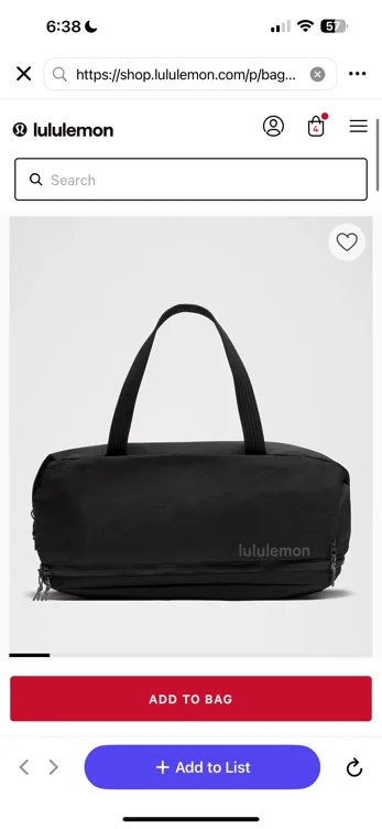 3-in-1 Gym Duffle Bag 30L Black/Graphite Grey-- ONE SIZE