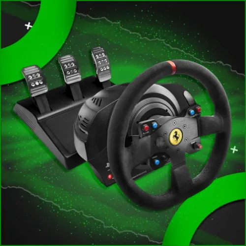 Thrustmaster T300 Force Feedback Ferrari Integral RW Alcantara Edition Racing Wheel (compatible w/ PS5, PS5 Pro, PS4 & PC) - T300 Ferrari Integral