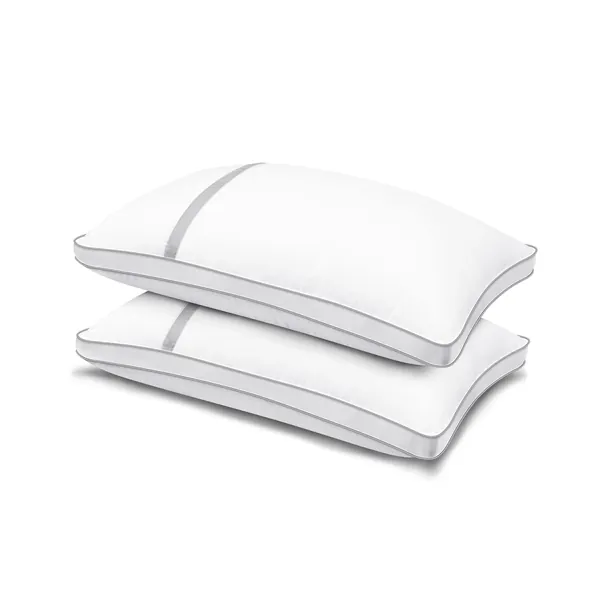 BedStory Almohadas 75x50 Pack 2 Almohada Antiácaros y Hipoalergénicos Almohada Fibra con Relleno 3D Fibra Mantiene la Forma Almohada Cama Firmeza Media Almohadas Hoteles【Nueva Versión】