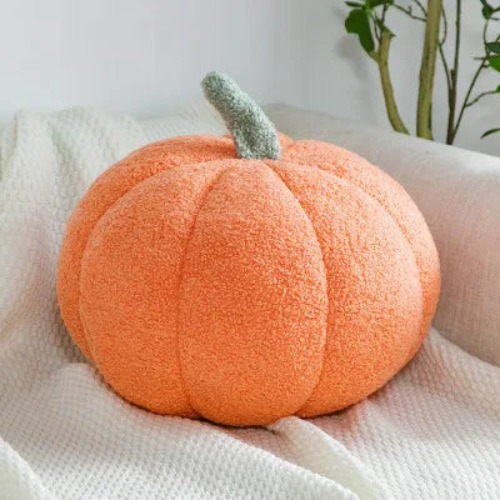 Hauntingly Chic Nordic Pumpkin Pillow - Orange / 40cm