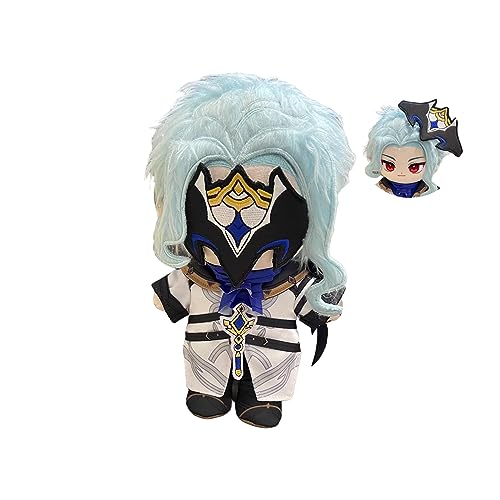 CALEMBOU Anime Plush Doll, 8 Inch Soft Stuffed Dress Up Doll with Clothes Changeable, Doctor Dottore Plush Collectible Doll, for Genshin Impact Fans (Doctor Dottore) - Doctor Dottore