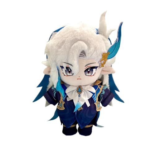 CALEMBOU Anime Plush Doll, 8 Inch Soft Stuffed Dress Up Doll with Clothes, Neuvillette Plush Collectible Cotton Doll, for Genshin Fans (Neuvillette) - Neuvillette