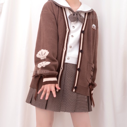 Brown Lakko Shell Cardigan