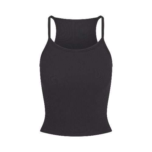 COTTON RIB CAMI | SOOT