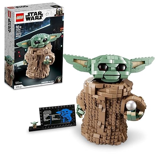 LEGO Star Wars: The Mandalorian Series The Child 75318 - Baby Yoda Grogu Figure, Building Toy, Collectible Room Decoration for Boys and Girls, Teens, with Minifigure and Nameplate, Gift Idea - Multicolor