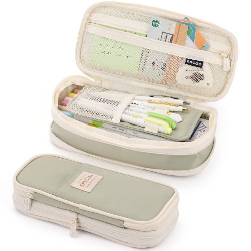 EASTHILL Big Capacity Pencil Case - Green