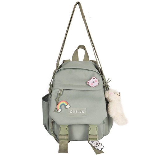Mini Backpacks with Accessories - Green