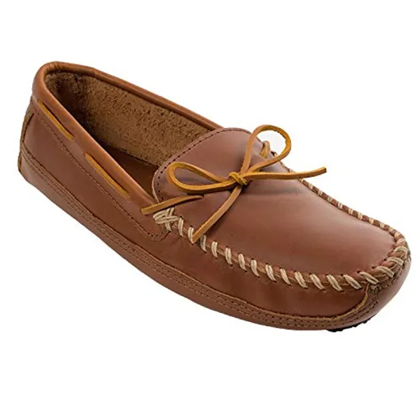 Minnetonka Men's Double Bottom Cowhide Moccasin