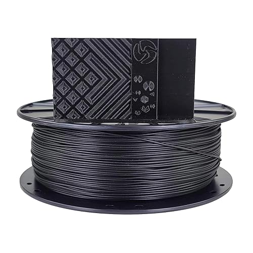 3D-Fuel 3D Filament High Temp Tough Pro PLA+ Midnight Black, 1.75mm, 1 kg +/- 0.02mm Tolerance, Made in USA, Easy to Print and Works with Most 3D Printer Brands - Midnight Black - 1 kg