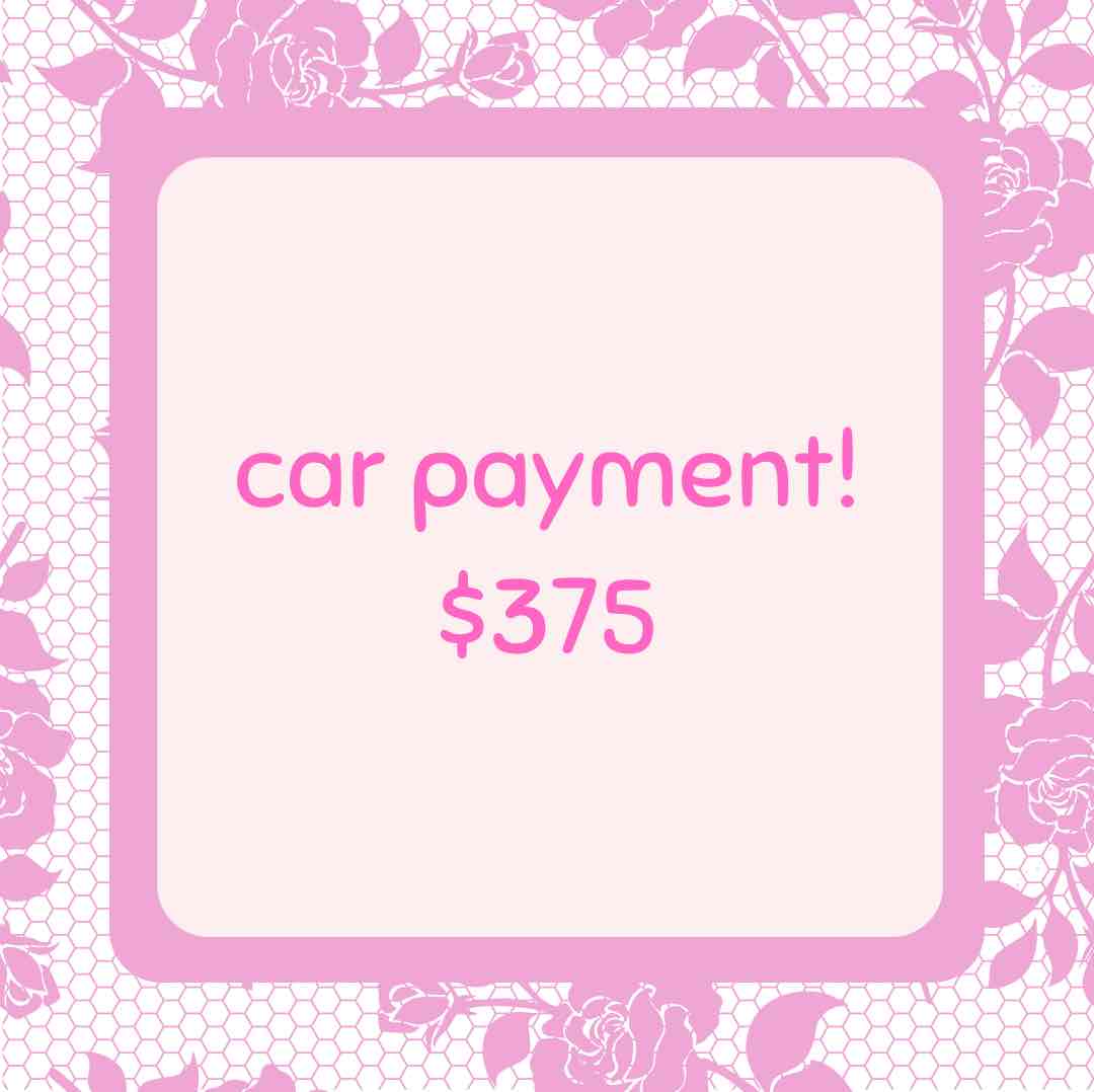 car payment!