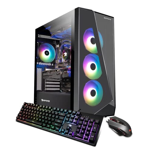 iBUYPOWER Pro Gaming PC Computer Desktop SlateMono 287i (Intel i7-12700KF 3.6 GHz, GeForce RTX 3060 TI 8GB, 16 GB RGB DDR4 RAM, 500 GB NVMe SSD + 1 TB HDD, WiFi ready, Windows 11 Home)