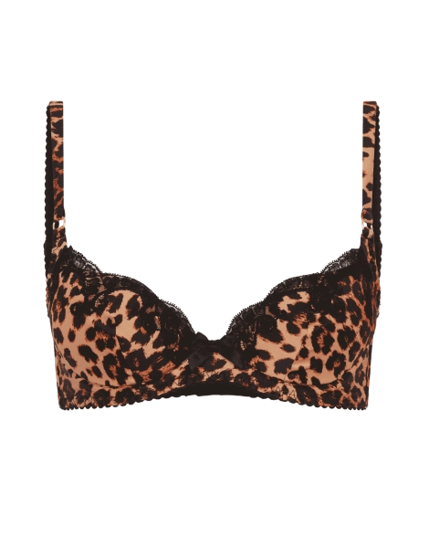Molly Plunge Underwired Bra in Leopard | Agent Provocateur