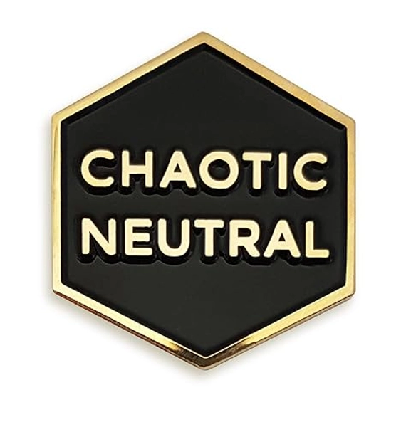 Pinsanity Chaotic Neutral Enamel Lapel Pin