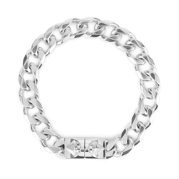 Iron maiden 10mm Silver Bracelet