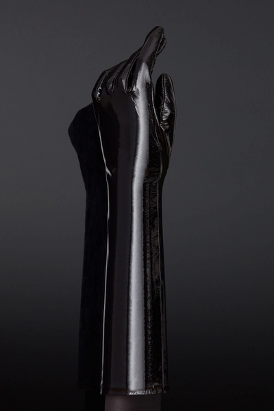 Patent Leather Sense BDSM Opera Gloves