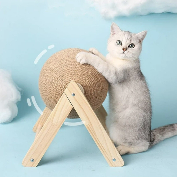 Cat Playtime Essential: Interactive Scratching Toy Ball