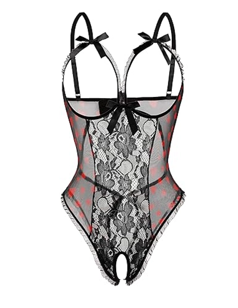Avidlove Sexy Lingerie for Women One Piece Lace Babydoll Sleepwear Bodysuit