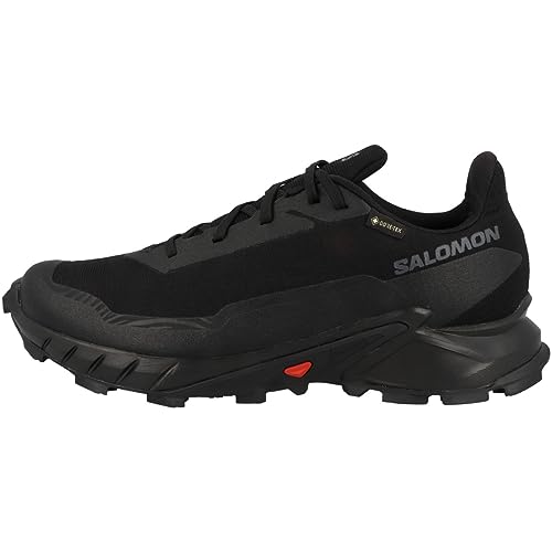 Salomon Mens Alphacross 5 Gore-tex - 8 - Black/Black/Ebony