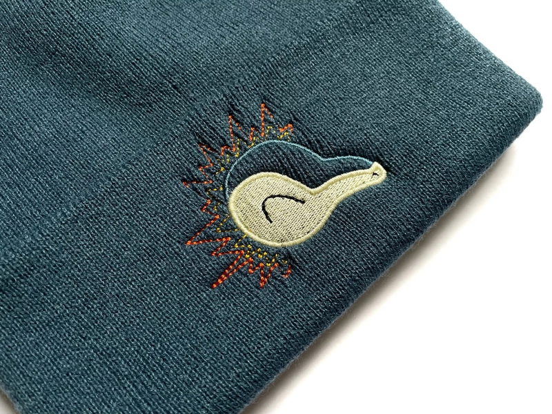 Embroidered Cyndaquil Inspired Beanie | Hat | Kawaii | Adult Gift